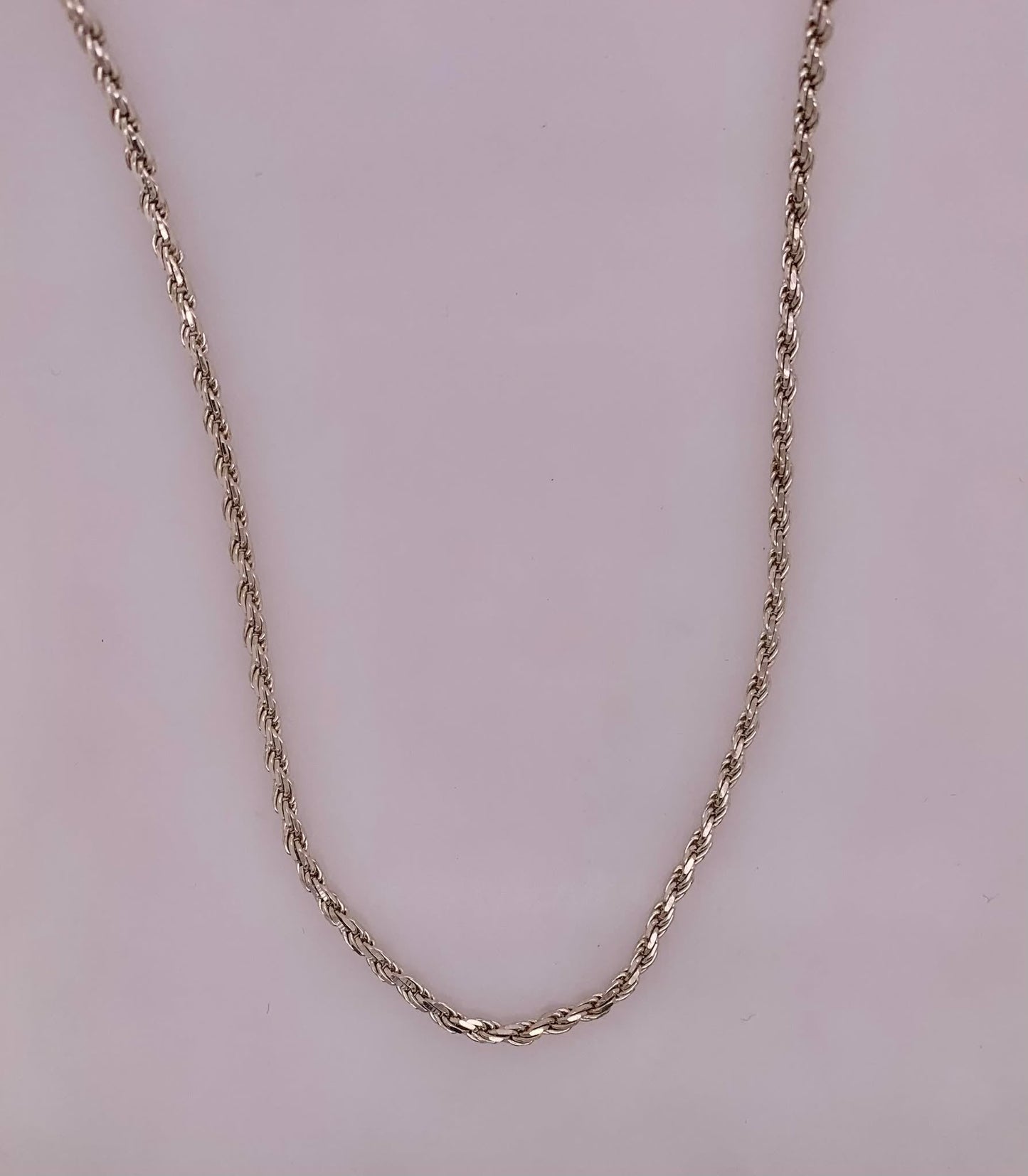 Estate Sterling Silver Rope Chain