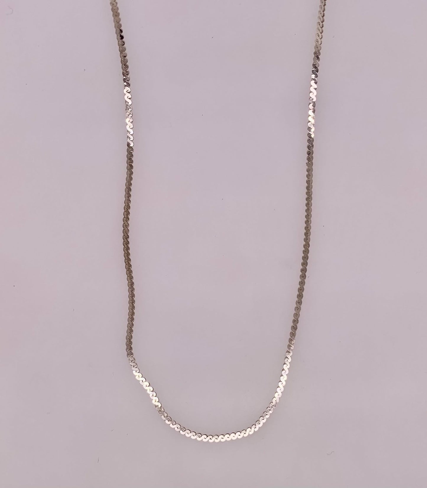 Estate Sterling Silver Serpentine Chain