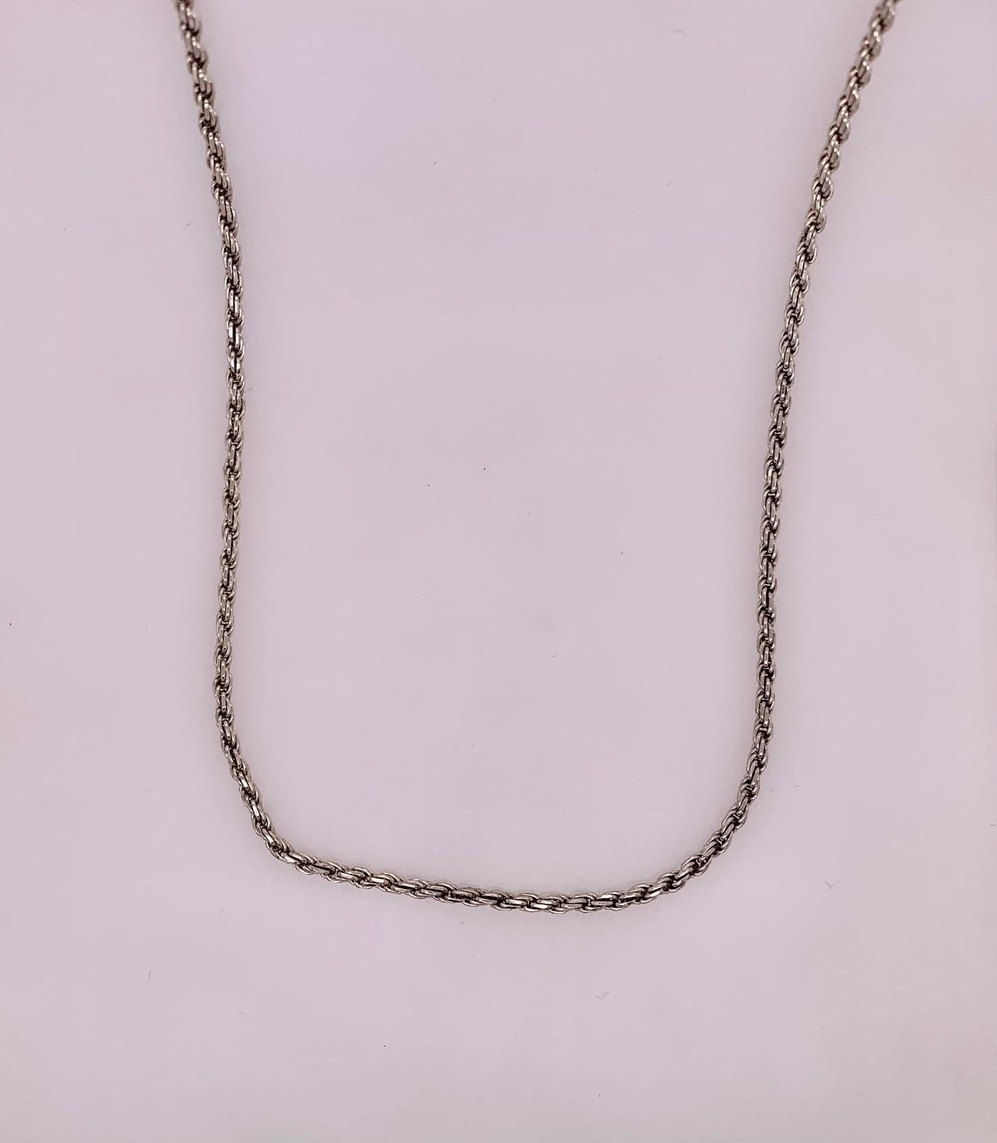 Estate Sterling Silver Rope Chain