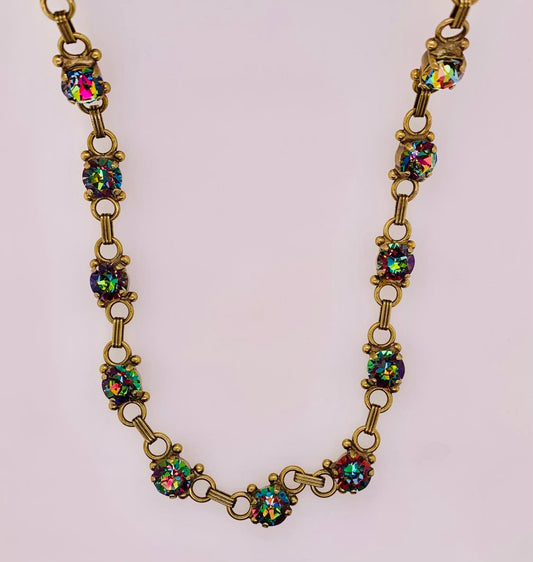 Eyelet Line Tennis Necklace