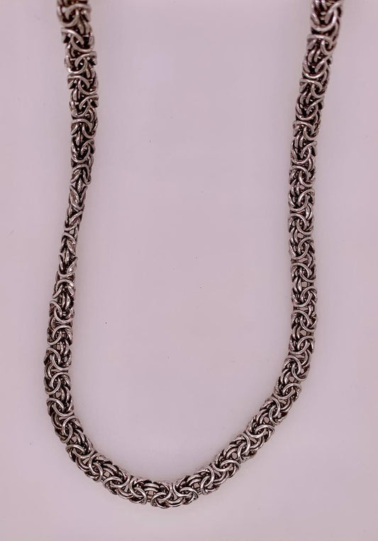 Estate Italian Sterling Silver Chain