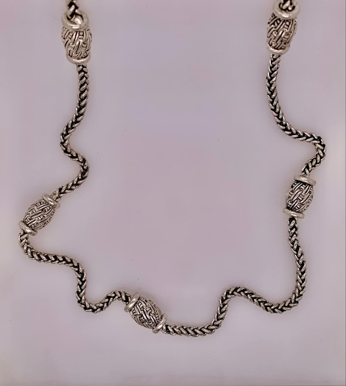 Estate Fashion Silver tone necklace